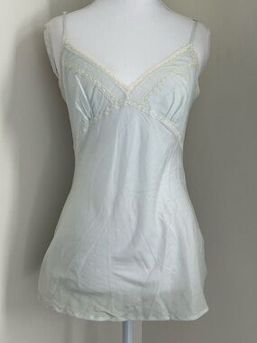 Women’s light green Lace-Trim Slip Camisole
